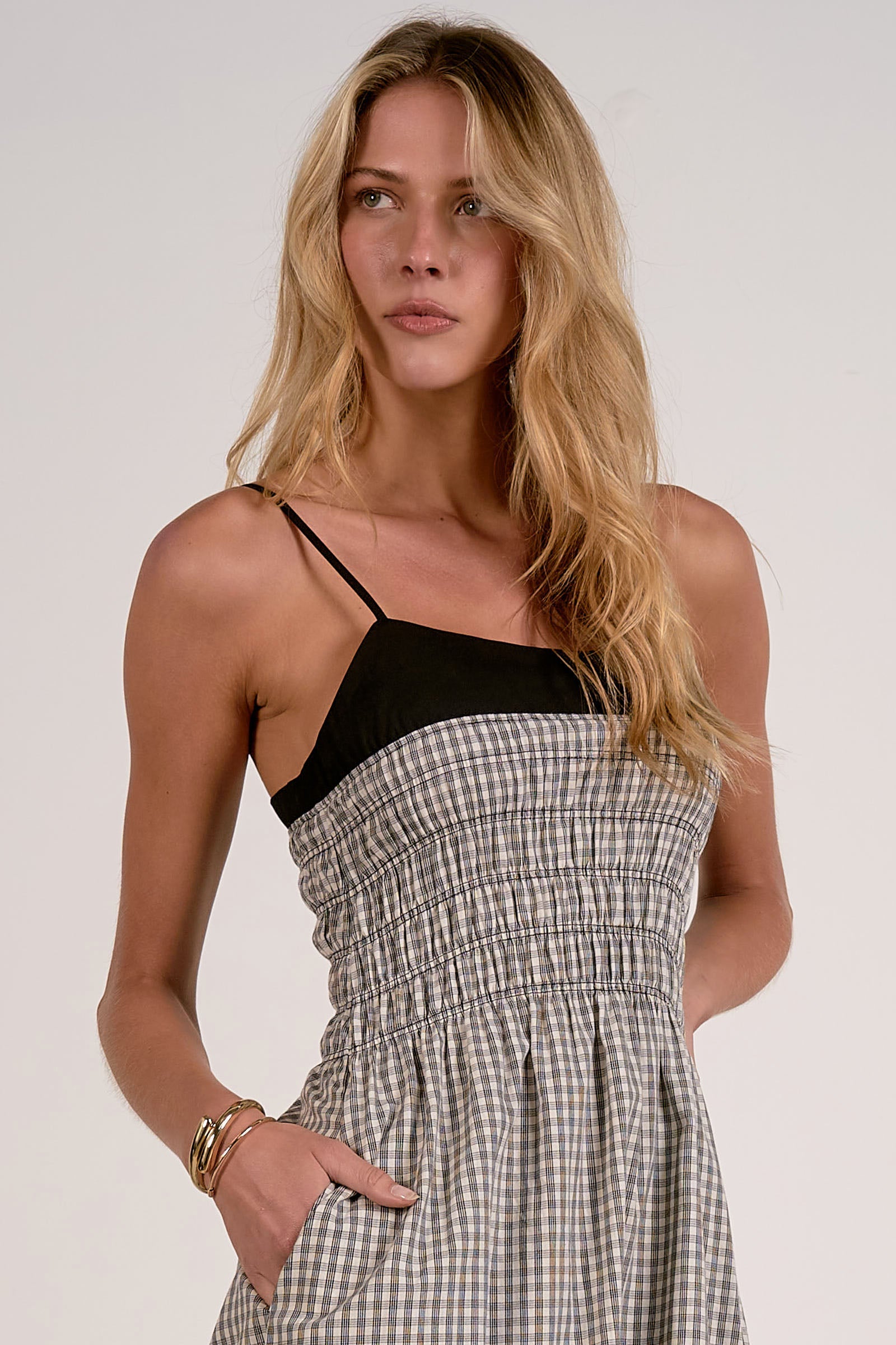 Sailor Dress White Gingham
