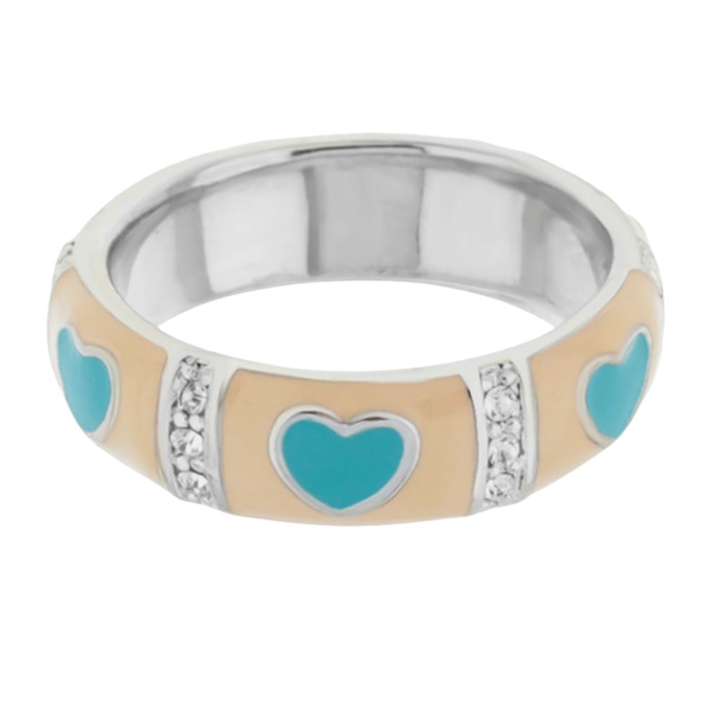 Lots of Love Stackable Ring — Heart & Pavé Station