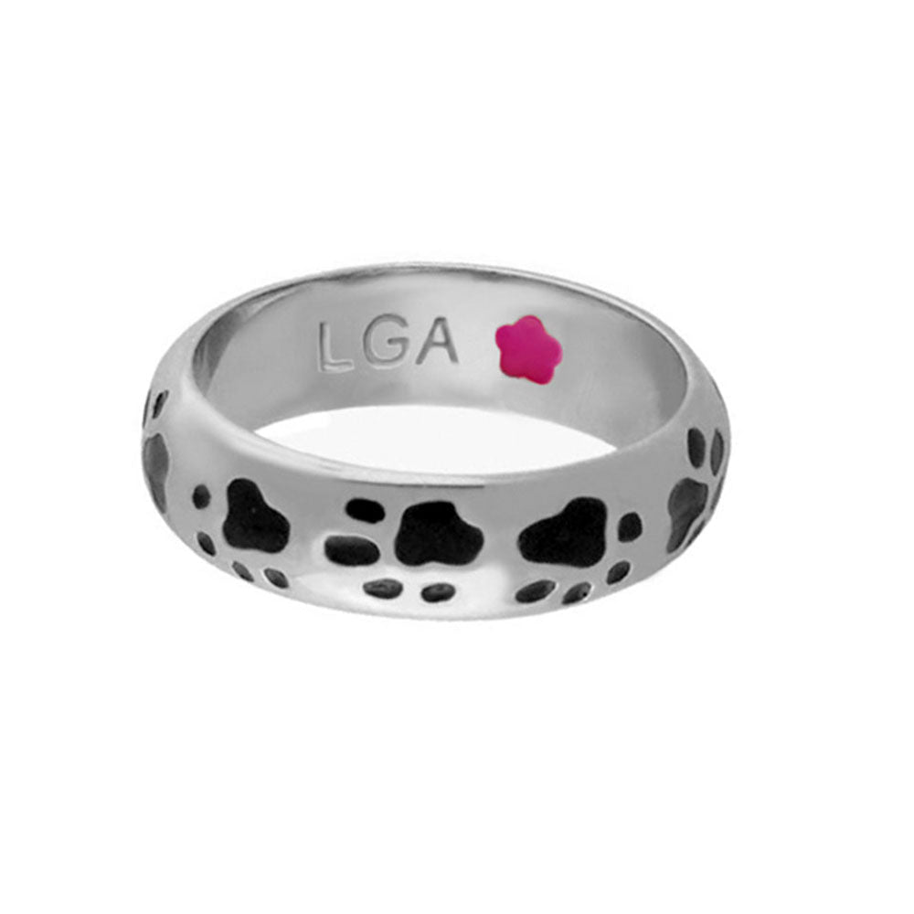 Animal Paradise Ring — Paw Print Band