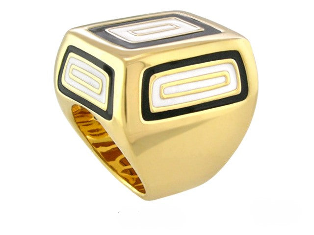 Modern Art cocktail ring