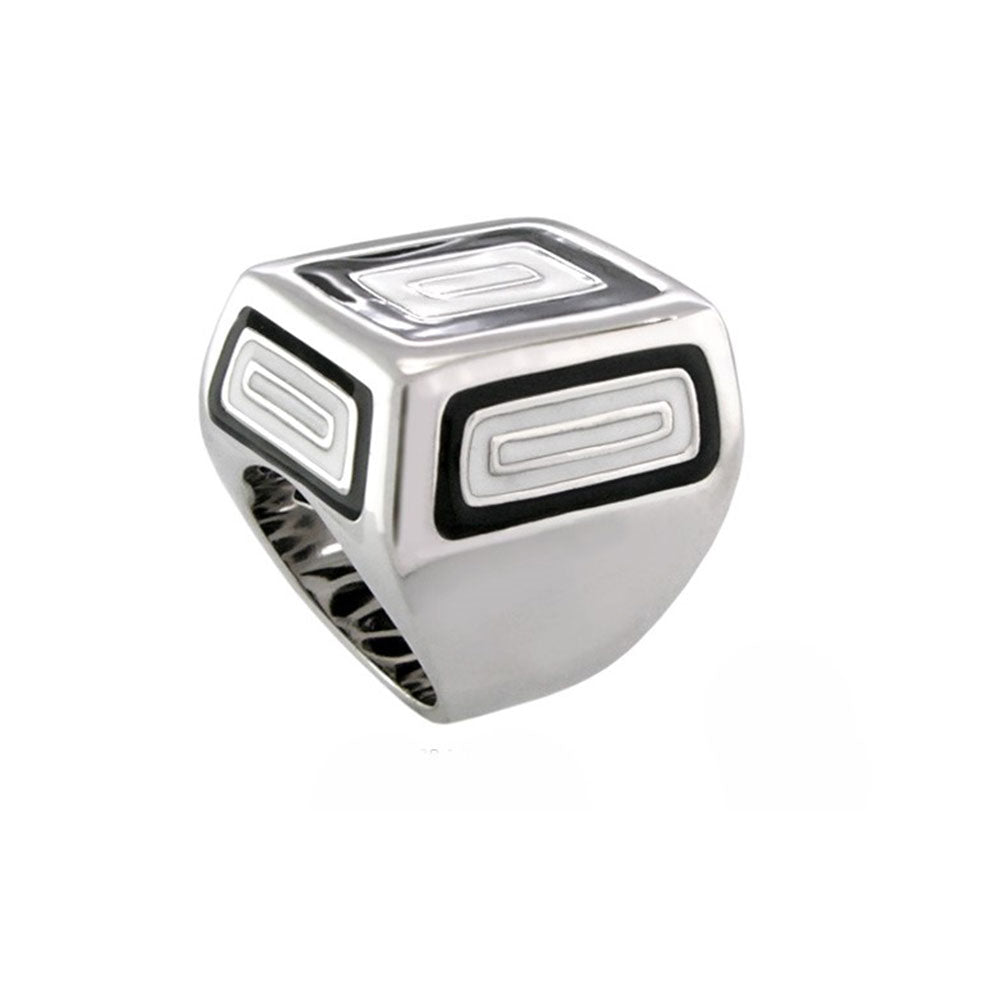 Modern Art cocktail ring