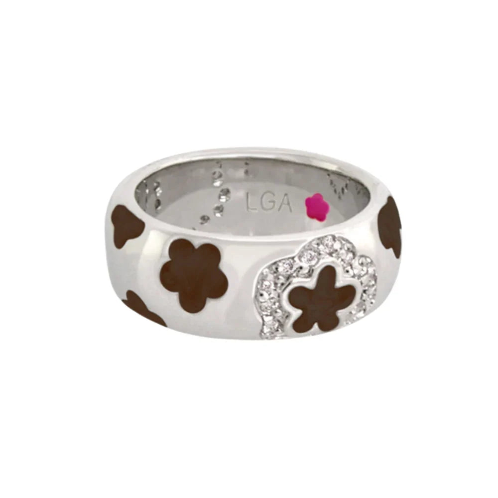 Daisy Love Stackable Ring — Silver Scatter