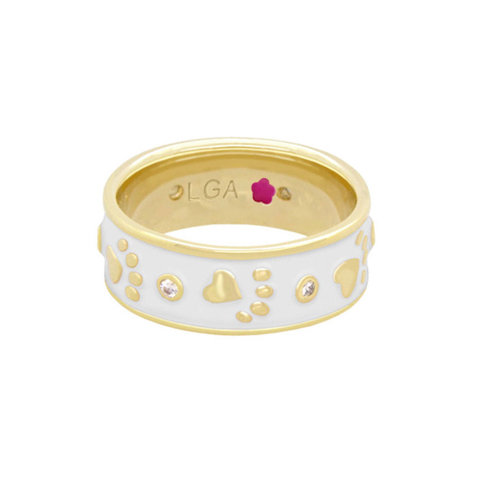 Animal Paradise Ring — Paw & Heart Band