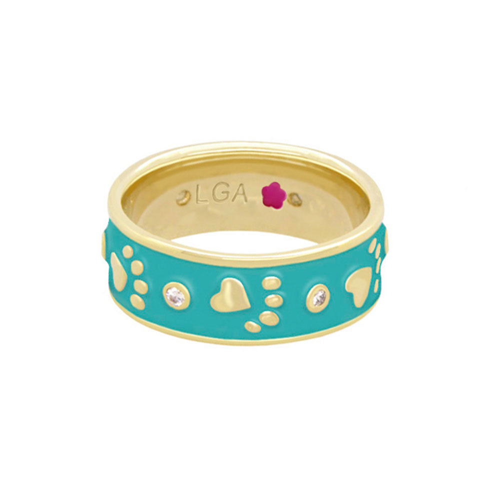 Animal Paradise Ring — Paw & Heart Band