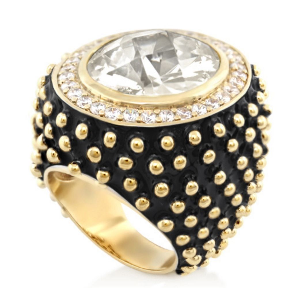 Fresh Fantasy Cocktail Ring — Pavé Halo Dome