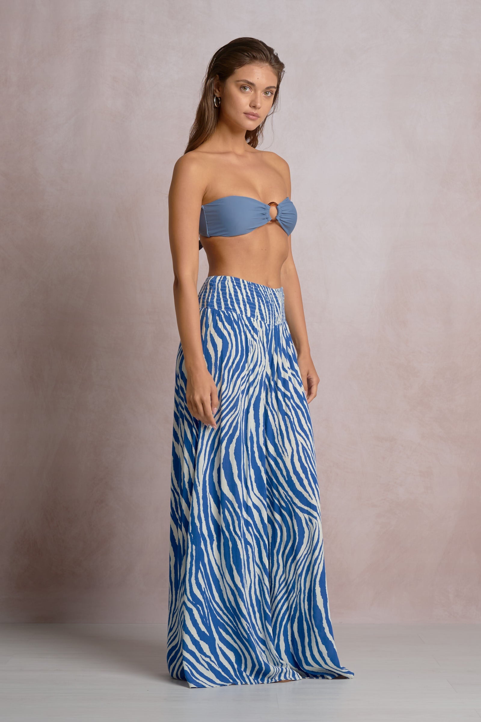 Zebra Pant Blue Zebra