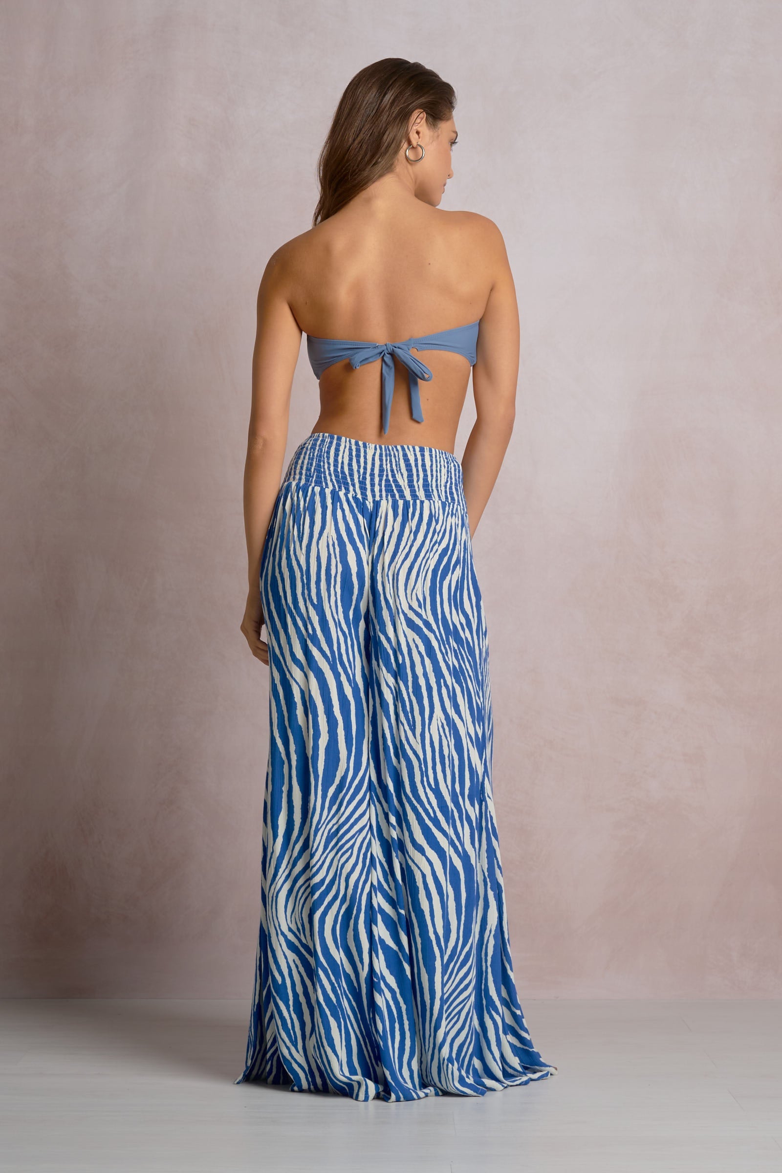 Zebra Pant Blue Zebra