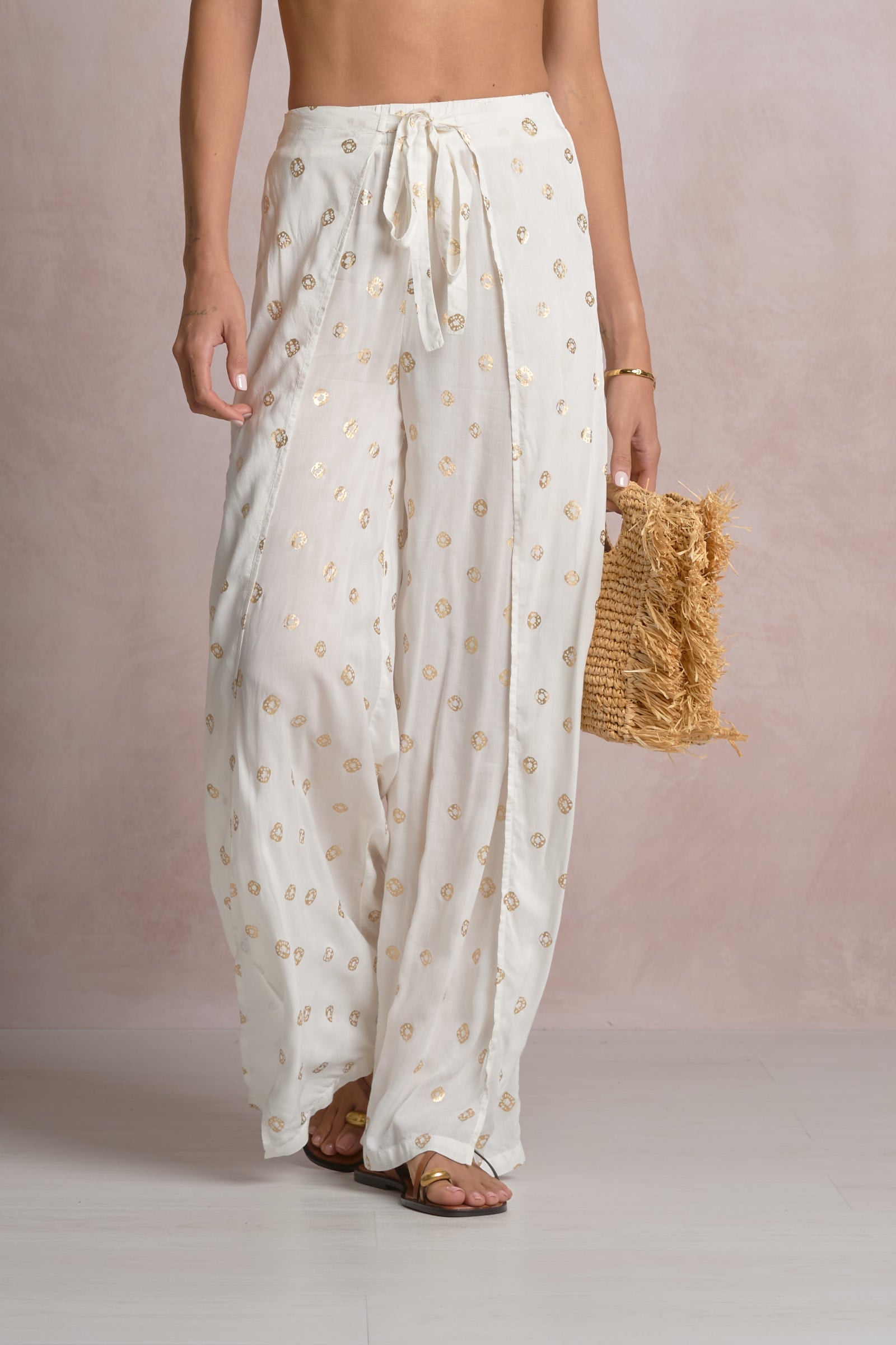 Renat Pant White Polka