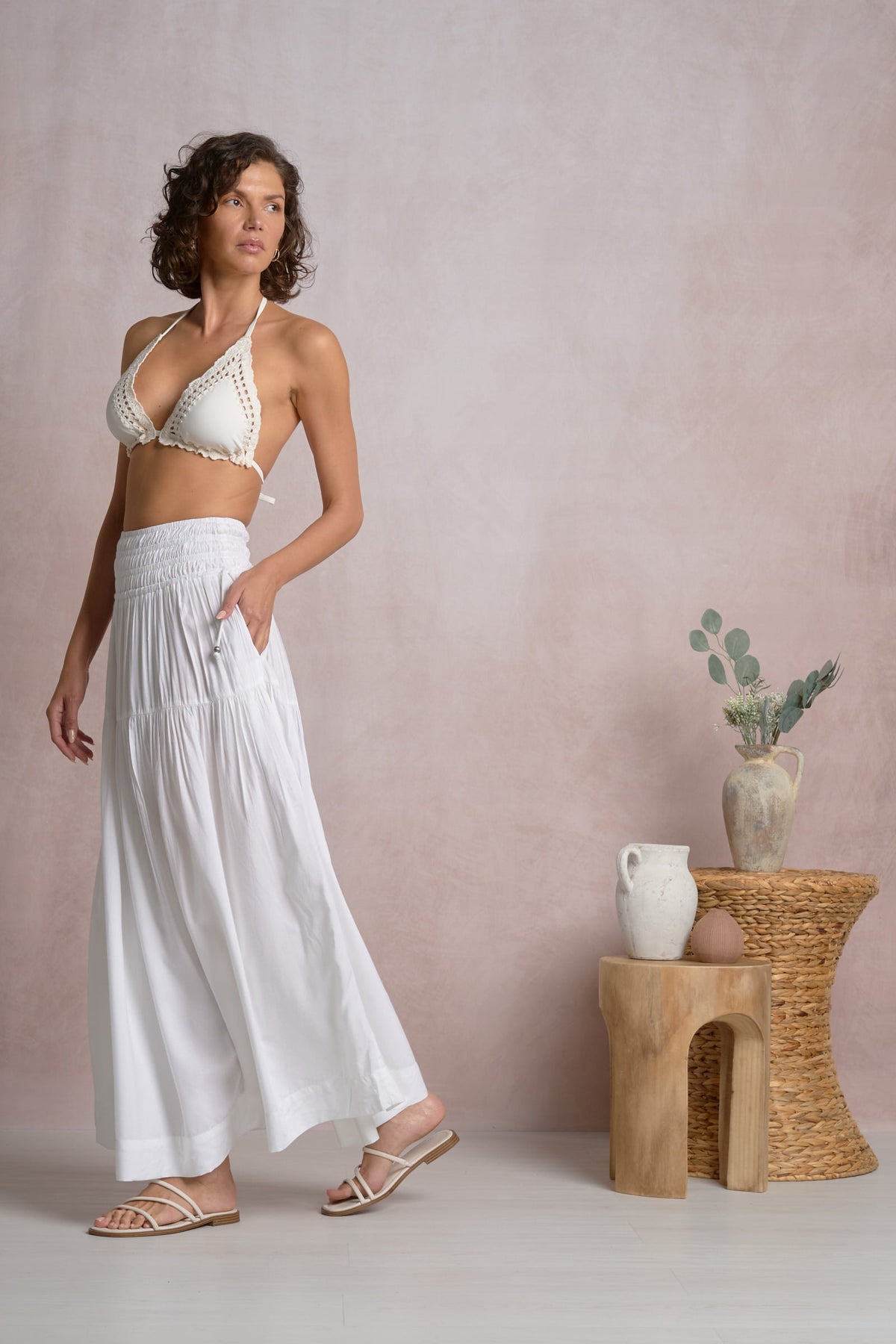 Rory Skirt White