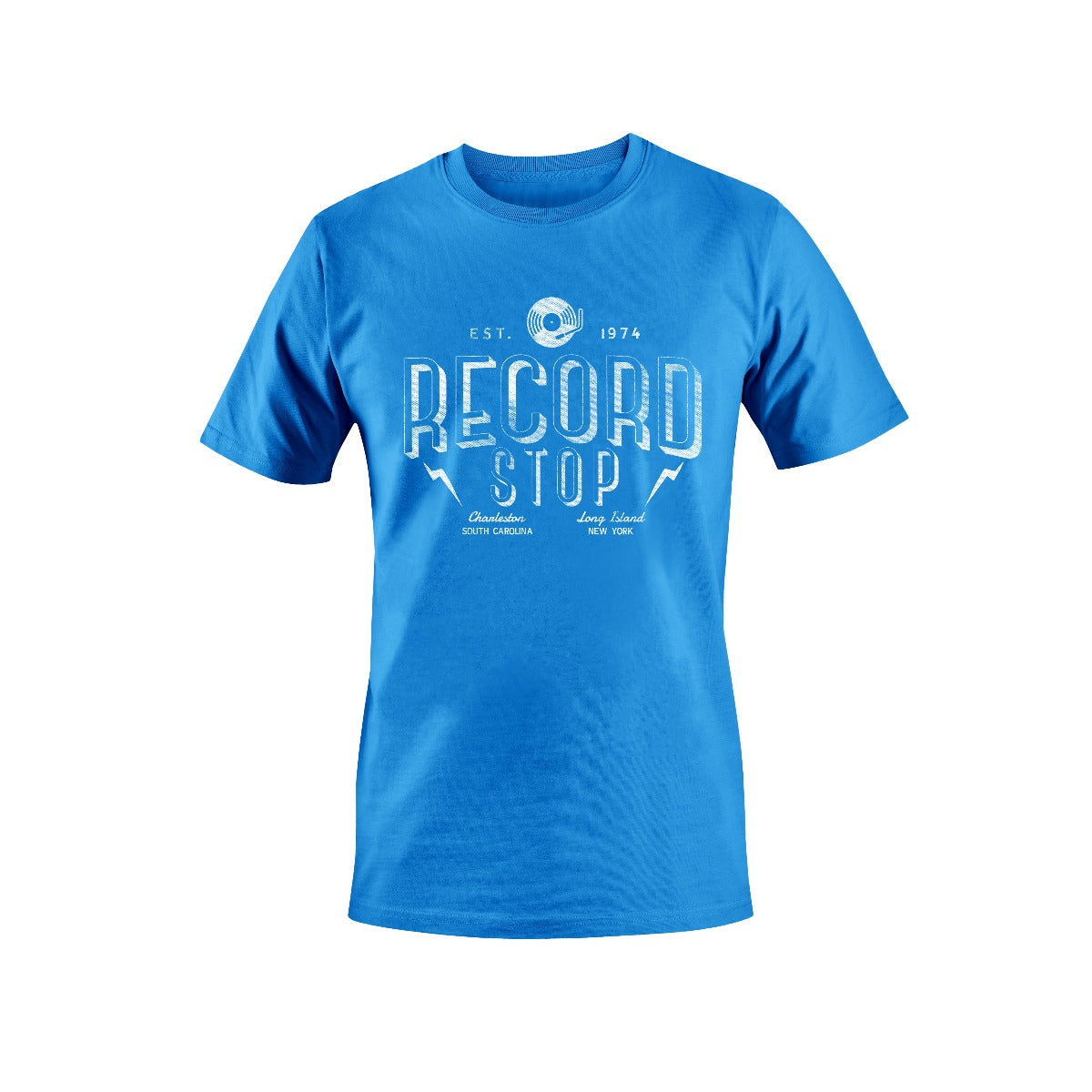 Record Stop CHS Record Stop Vintage Tee-Light Blue-XX-Large [T-Shirt]