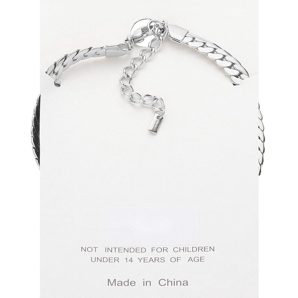 Stainless Steel Wheat Link Chain Anklet