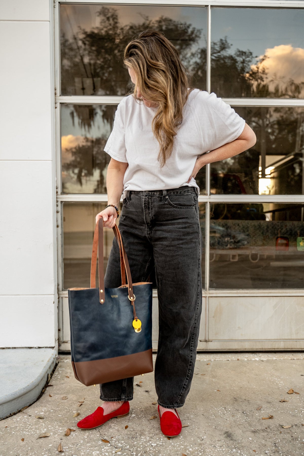 Emma Leather Tote | Fatigue