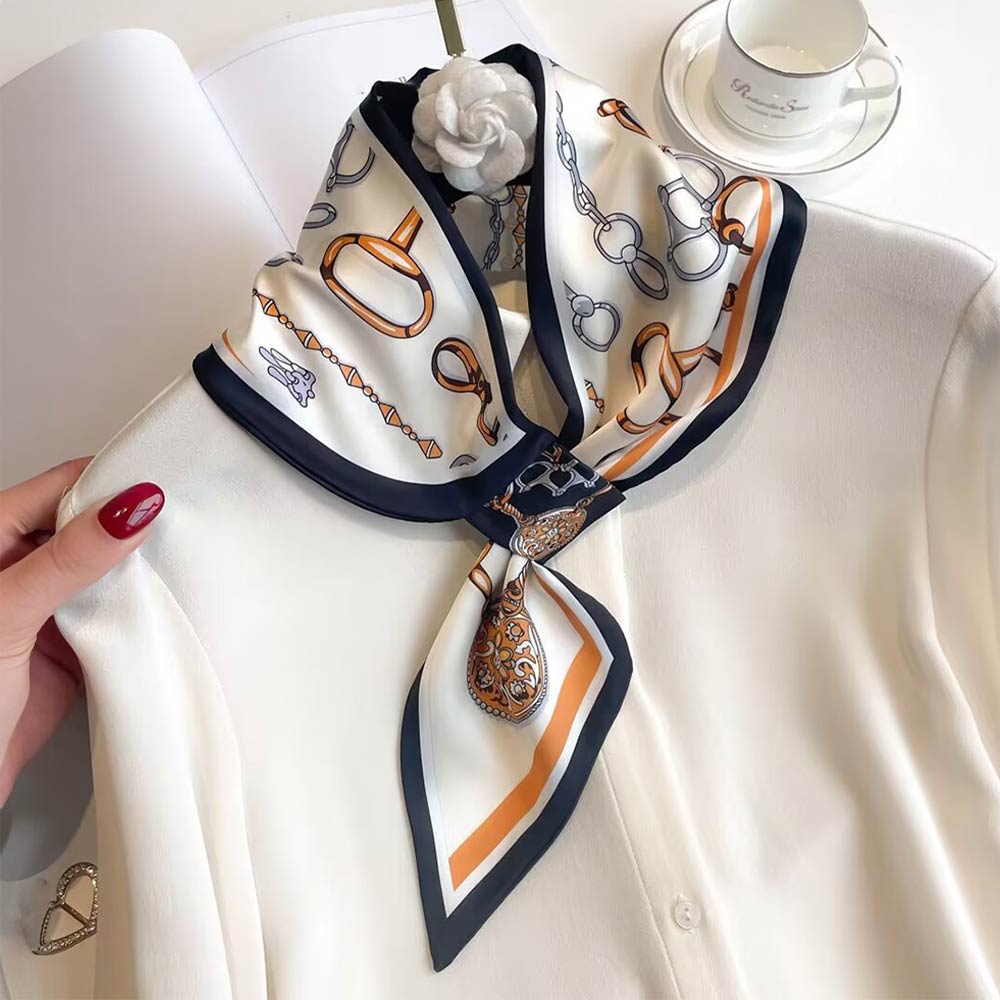 Elegant Pattern Print Decorative Neck Scarf