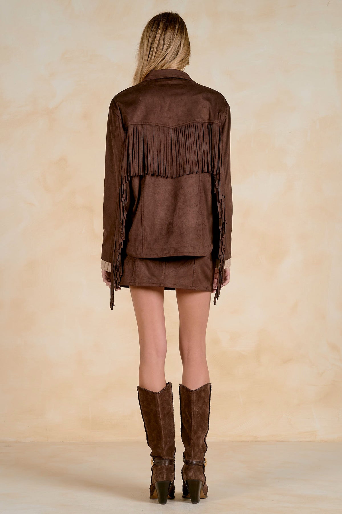Fringe Jacket Chocolate