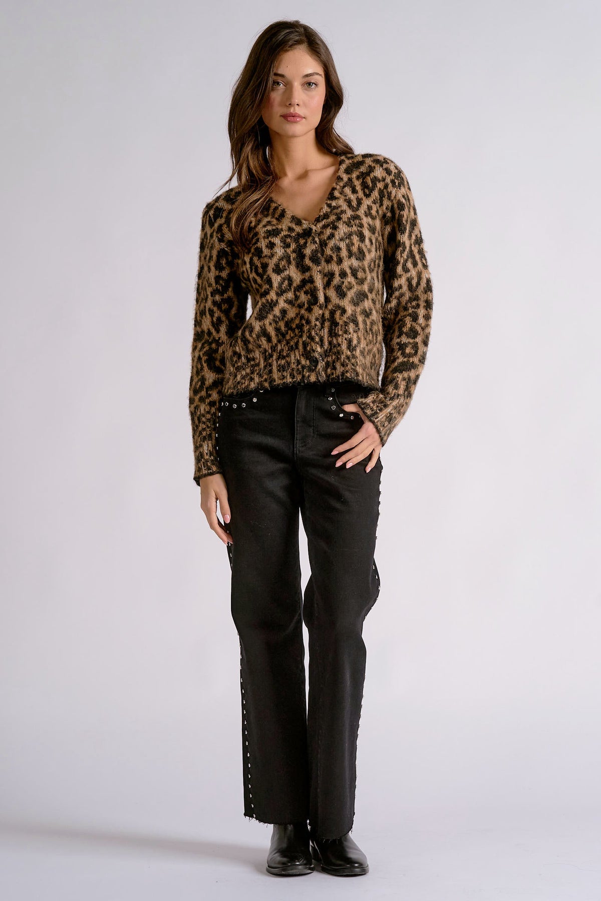 Cheetah Print Cardigan
