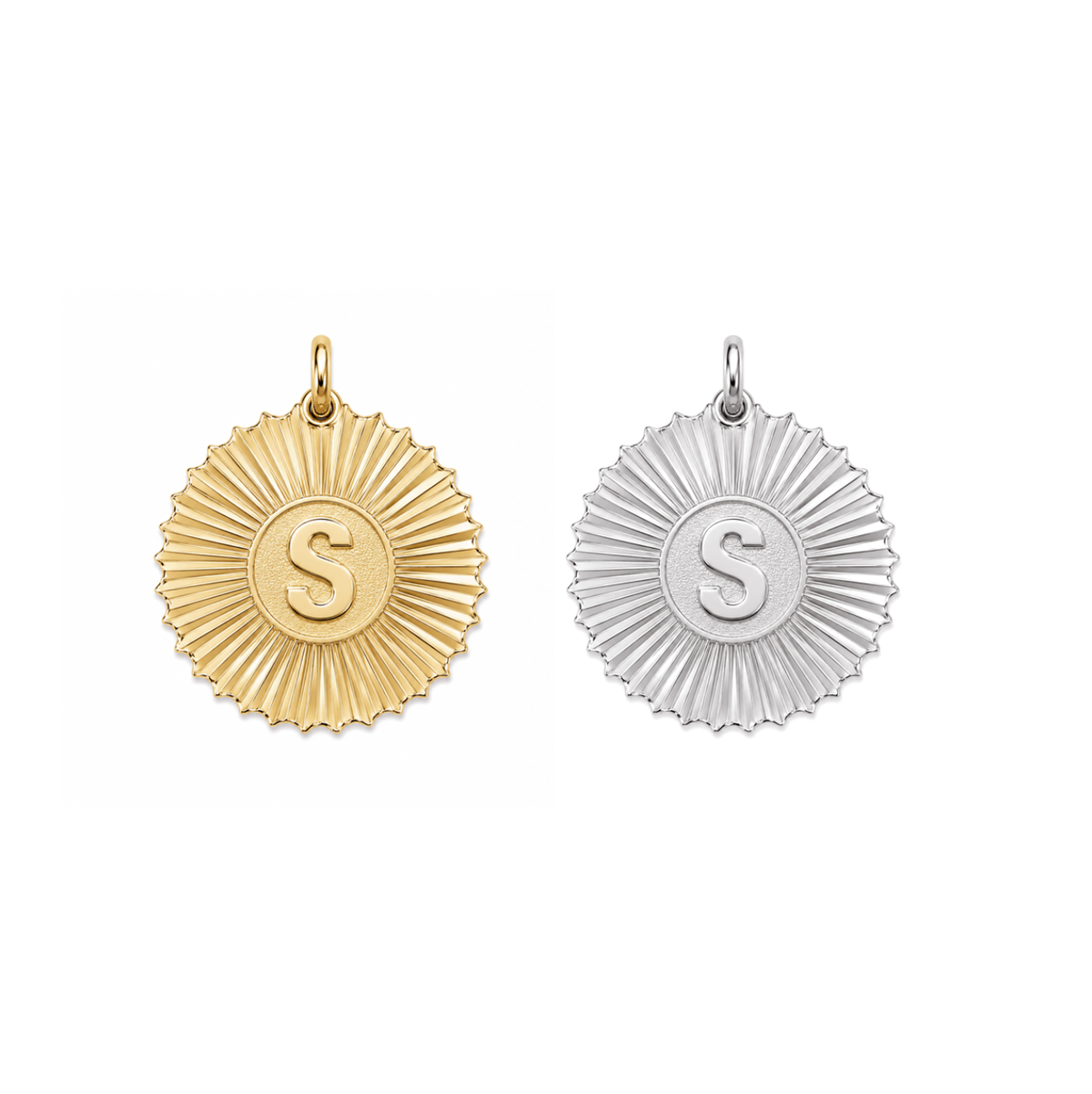 Vesta Initial Medallion Charm