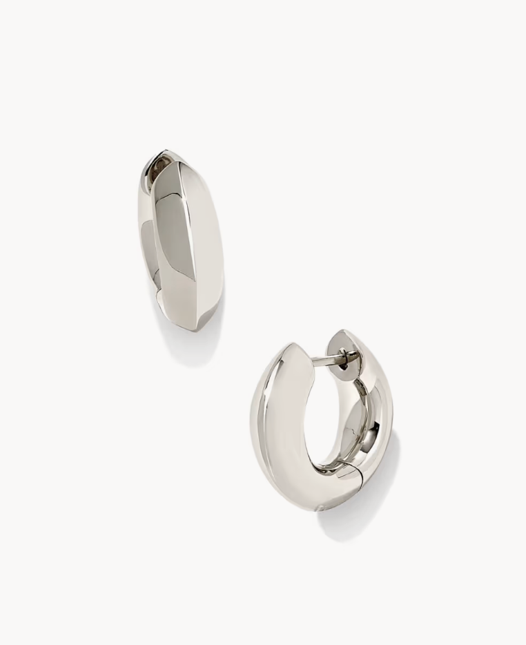 Mikki Metal Huggie Earrings