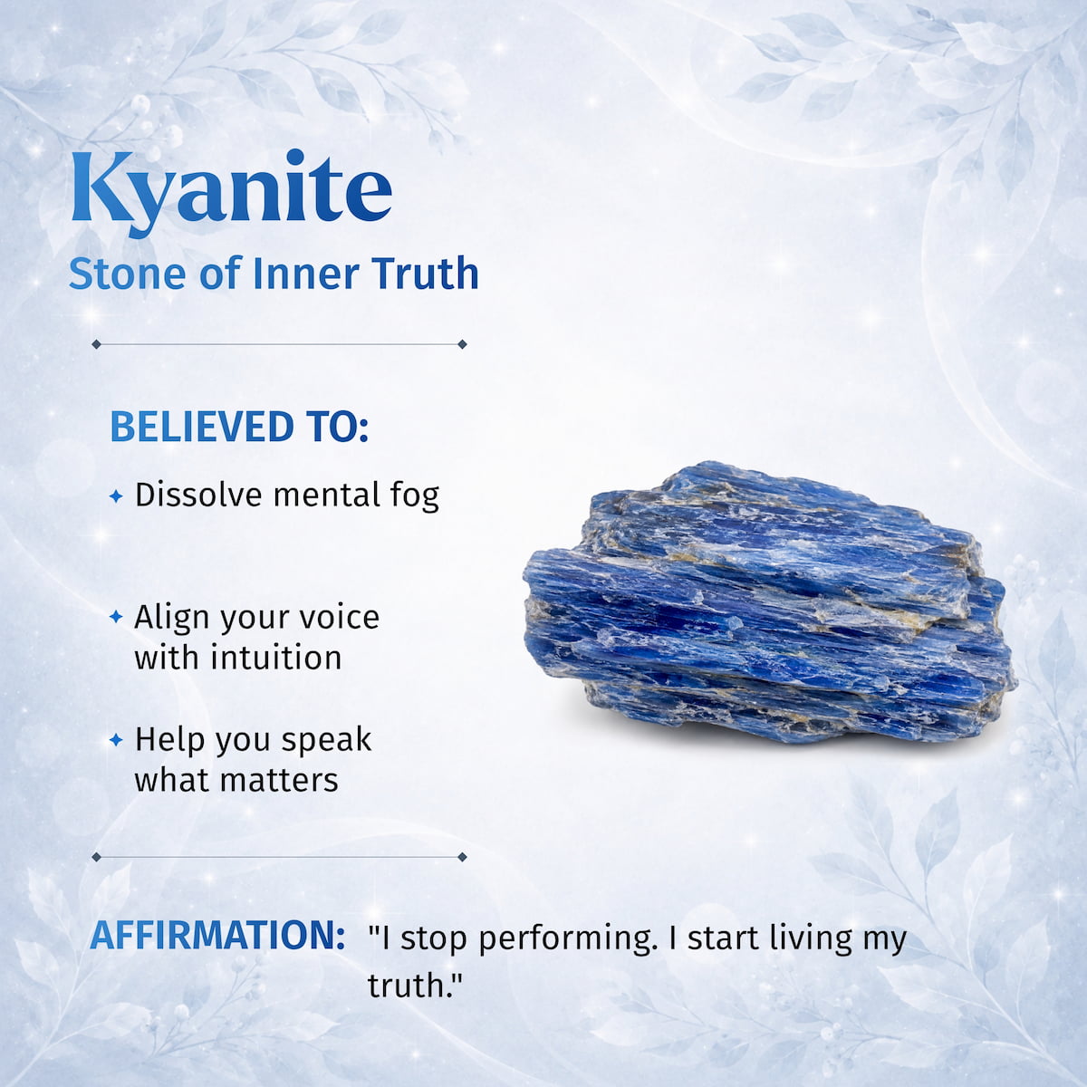 My Truth, My Power – Rare Kyanite Bracelet