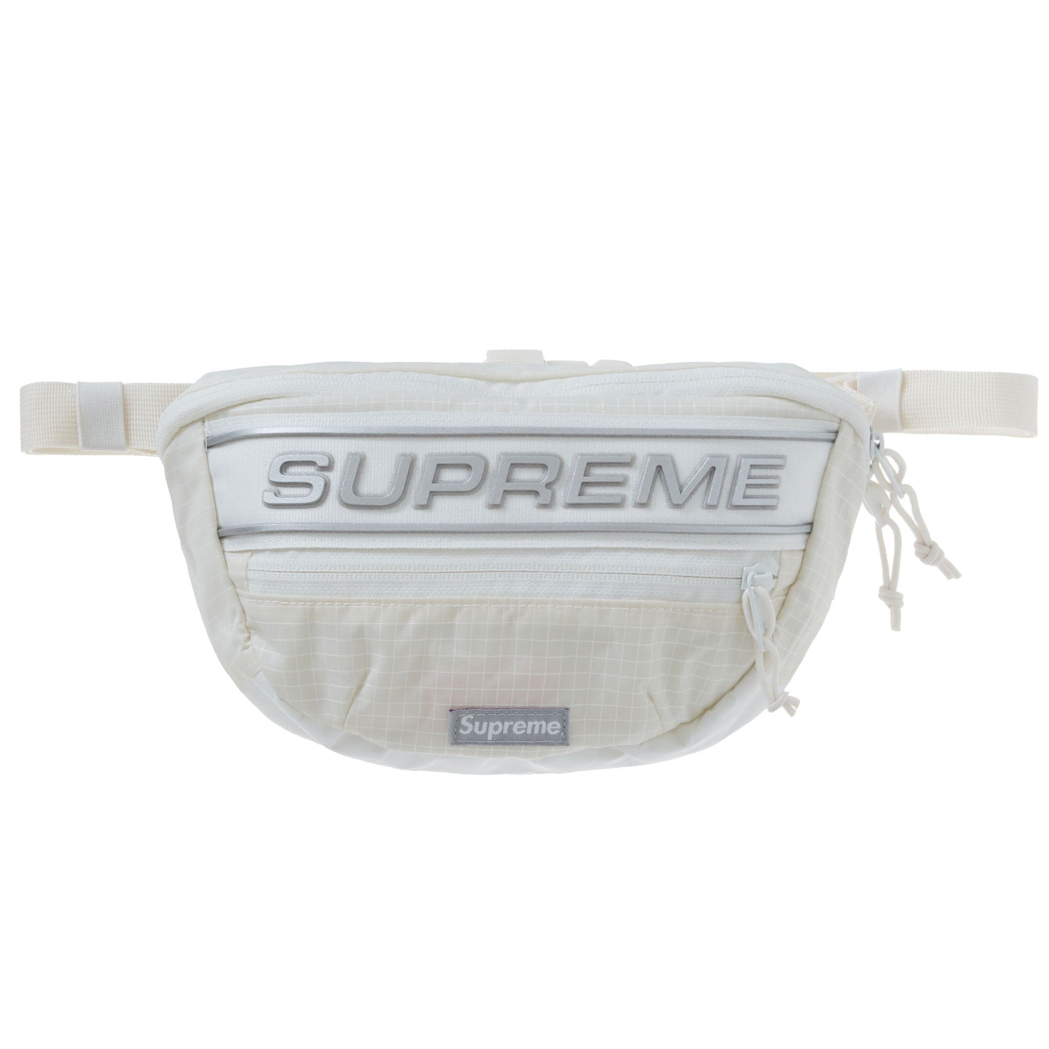 Supreme Logo Waist Bag White