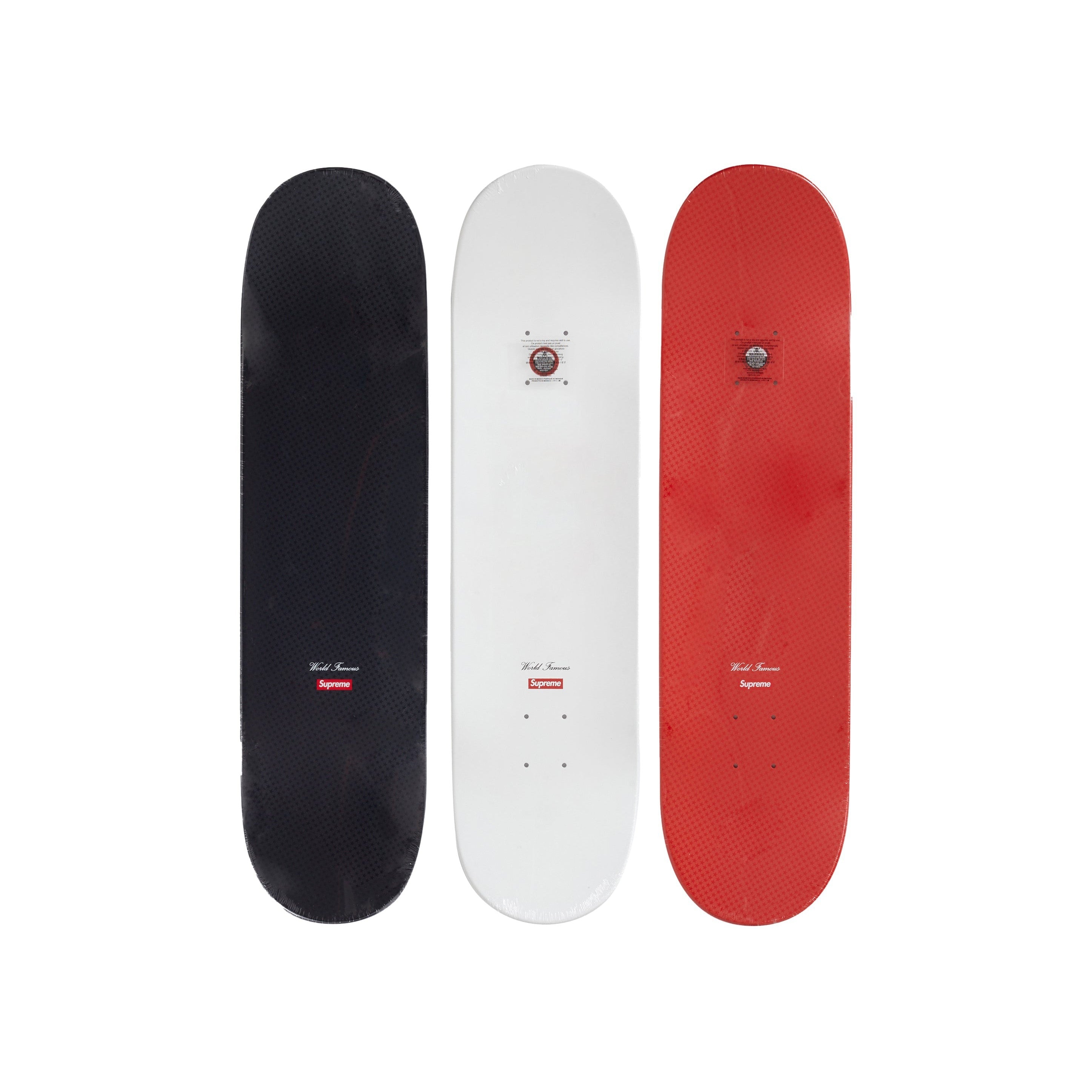 Supreme Tonal Box Logo Skateboard Deck Set Multicolor