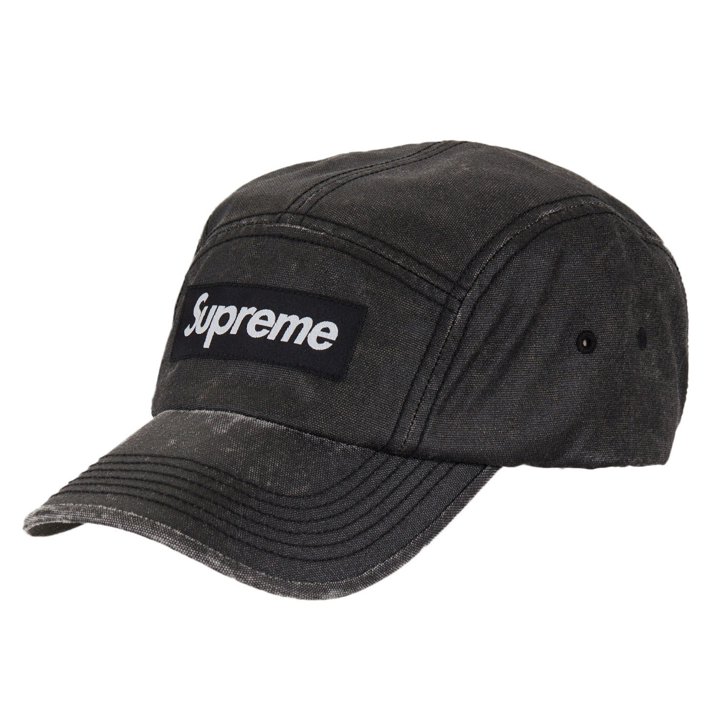 Supreme Washed Cordura Camp Cap Black