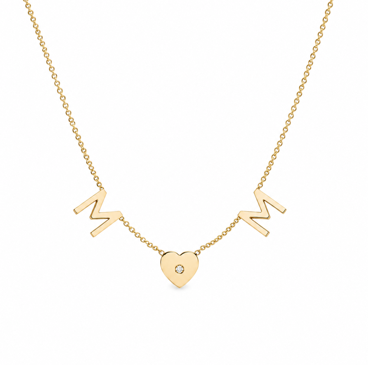 Taly Initials and Symbol Diamond Necklace
