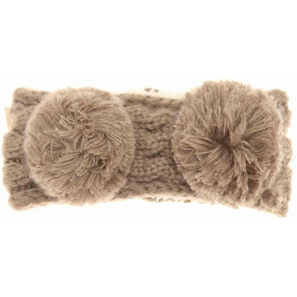 KIDS Solid Double Pom C.C Head Wrap