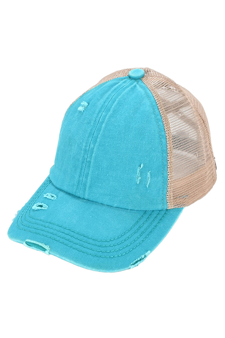 C.C Women's Baseball Ponytail Cap