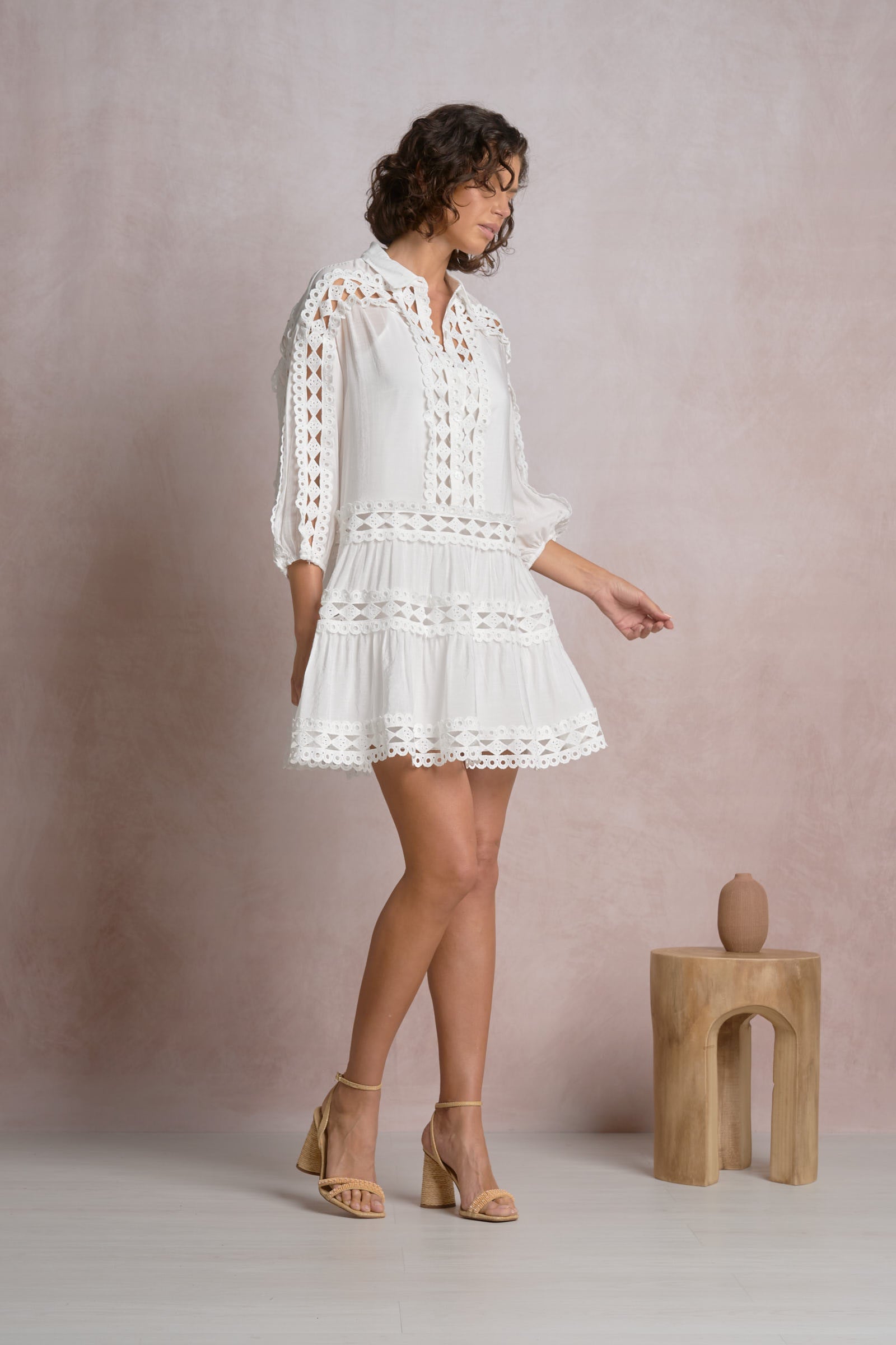 Solace Dress White