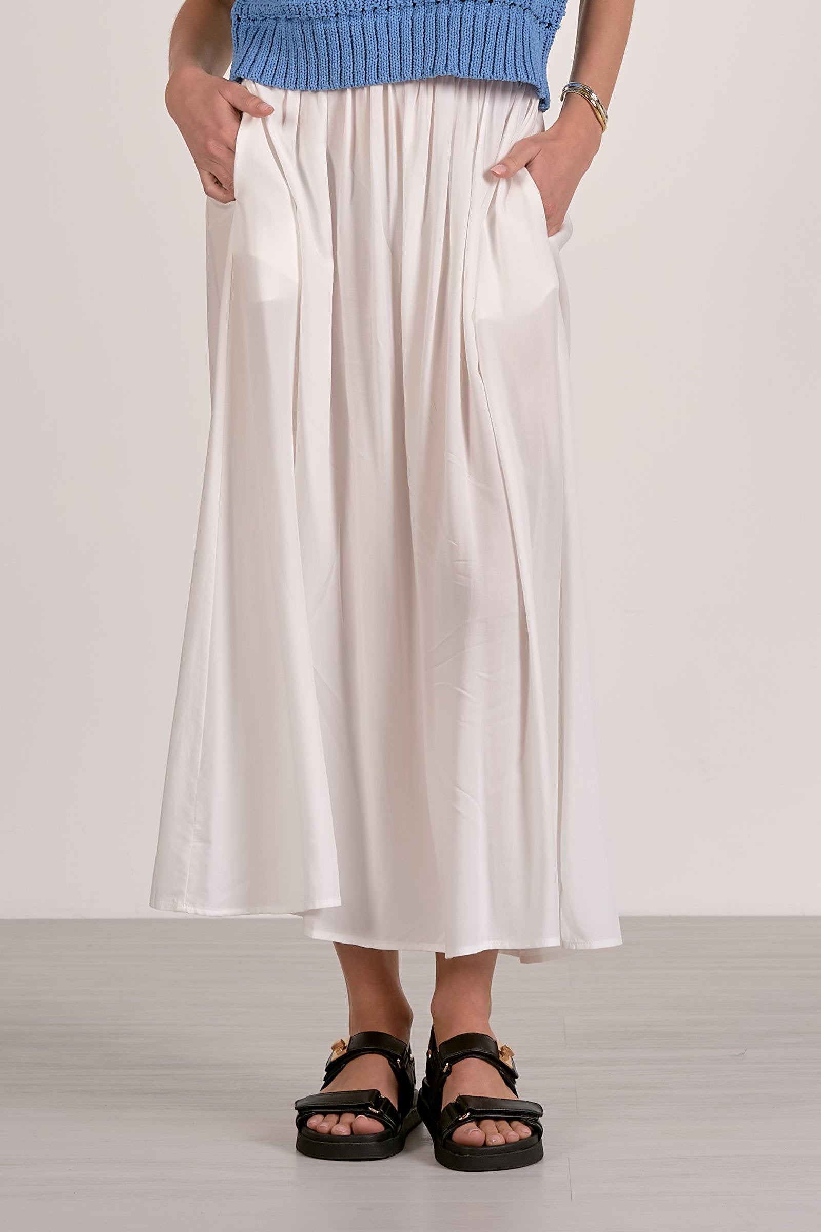 Vivi Midi Skirt White