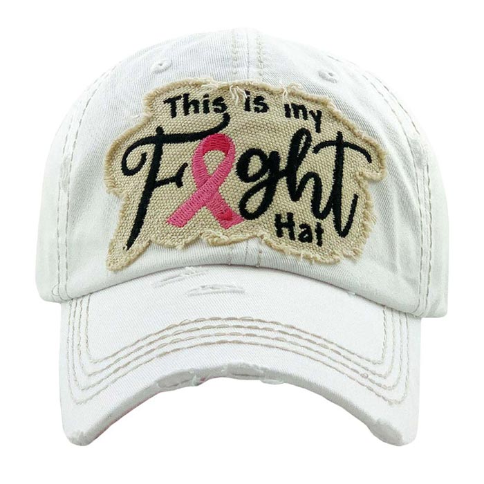 This is my Fight Hat Pink Ribbon Vintage Baseball Cap