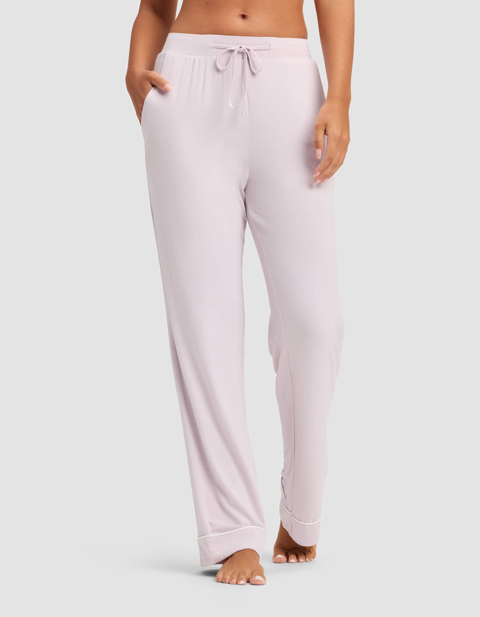 Women's Bamboo Stretch-Knit Long Sleeve Pajama Set