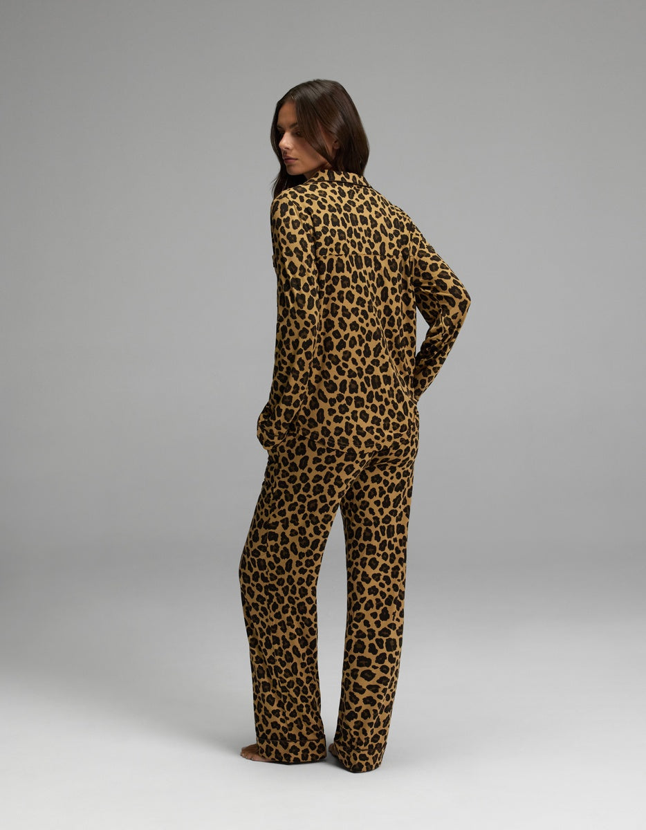 Women's Bamboo Stretch-Knit Long Sleeve Pajama Set