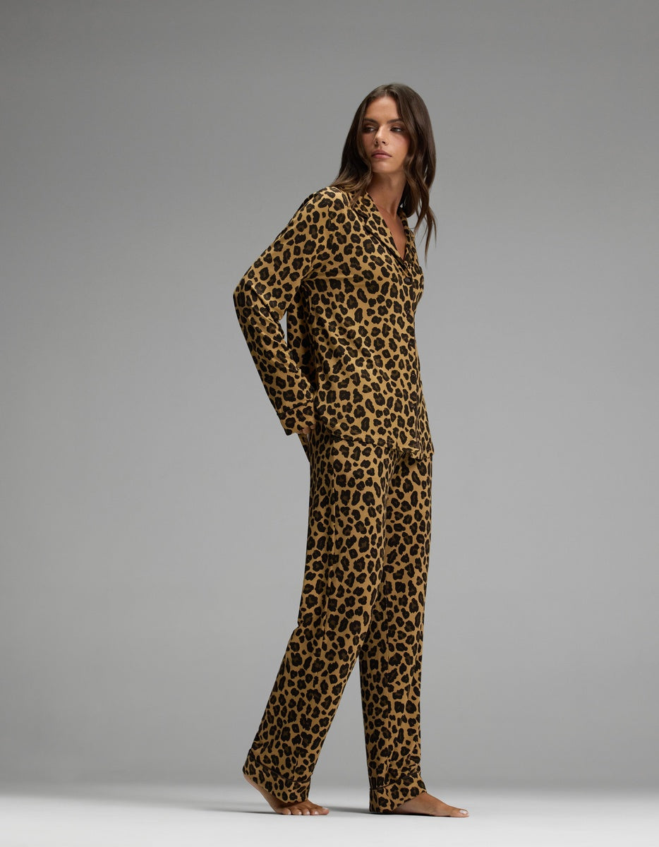 Women's Bamboo Stretch-Knit Long Sleeve Pajama Set