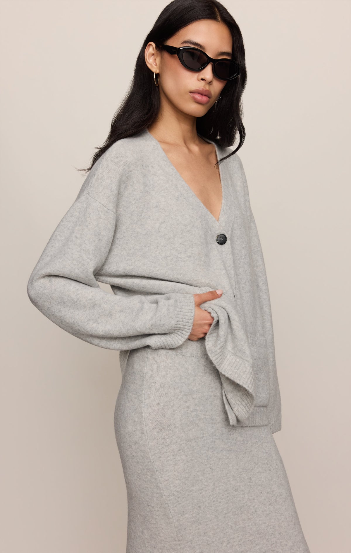Cozy Moment Sweater Midi Skirt