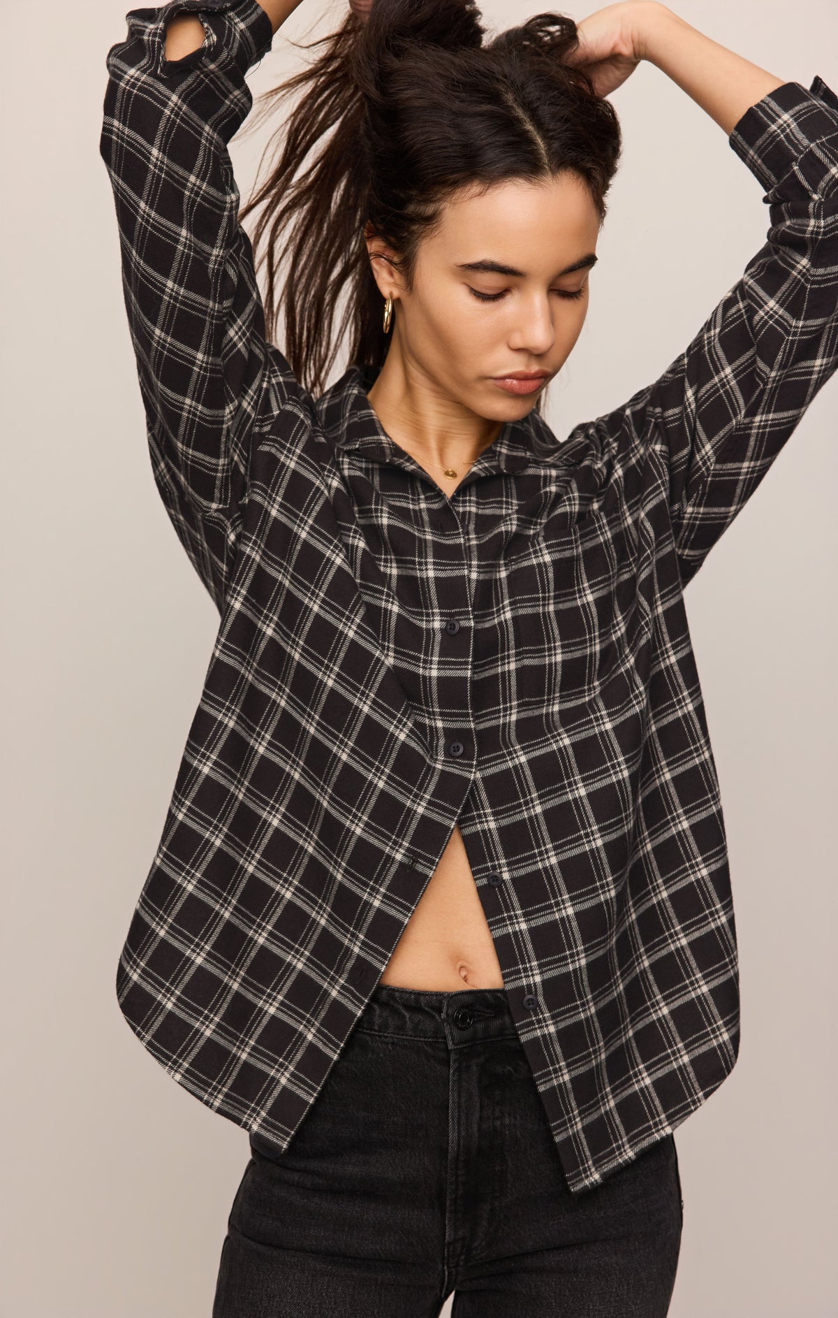 River Plaid Button Up