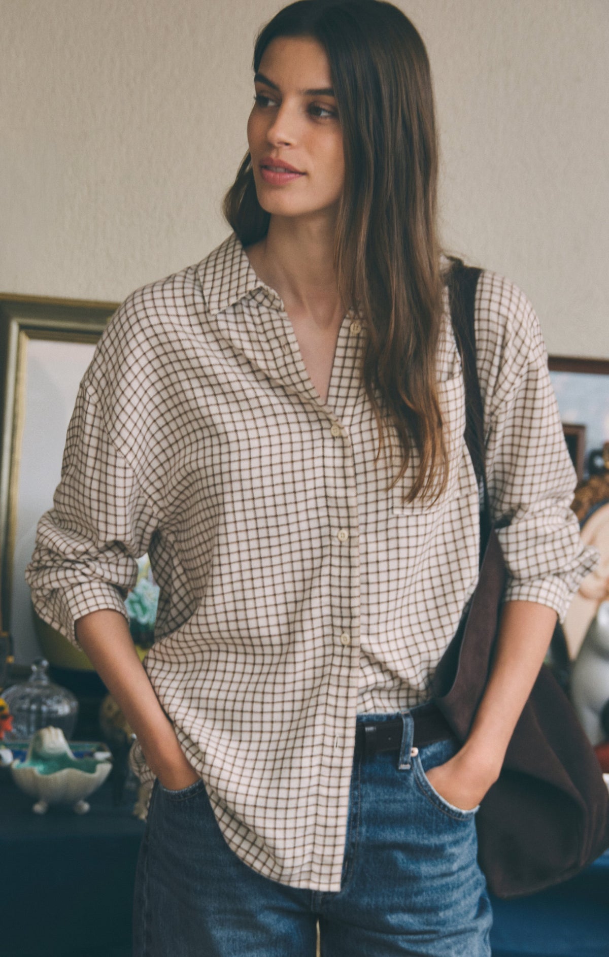 River Plaid Button Up