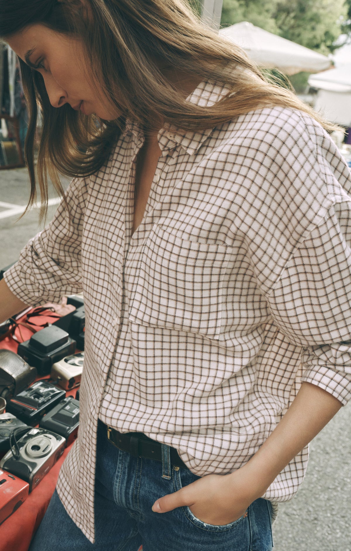 River Plaid Button Up