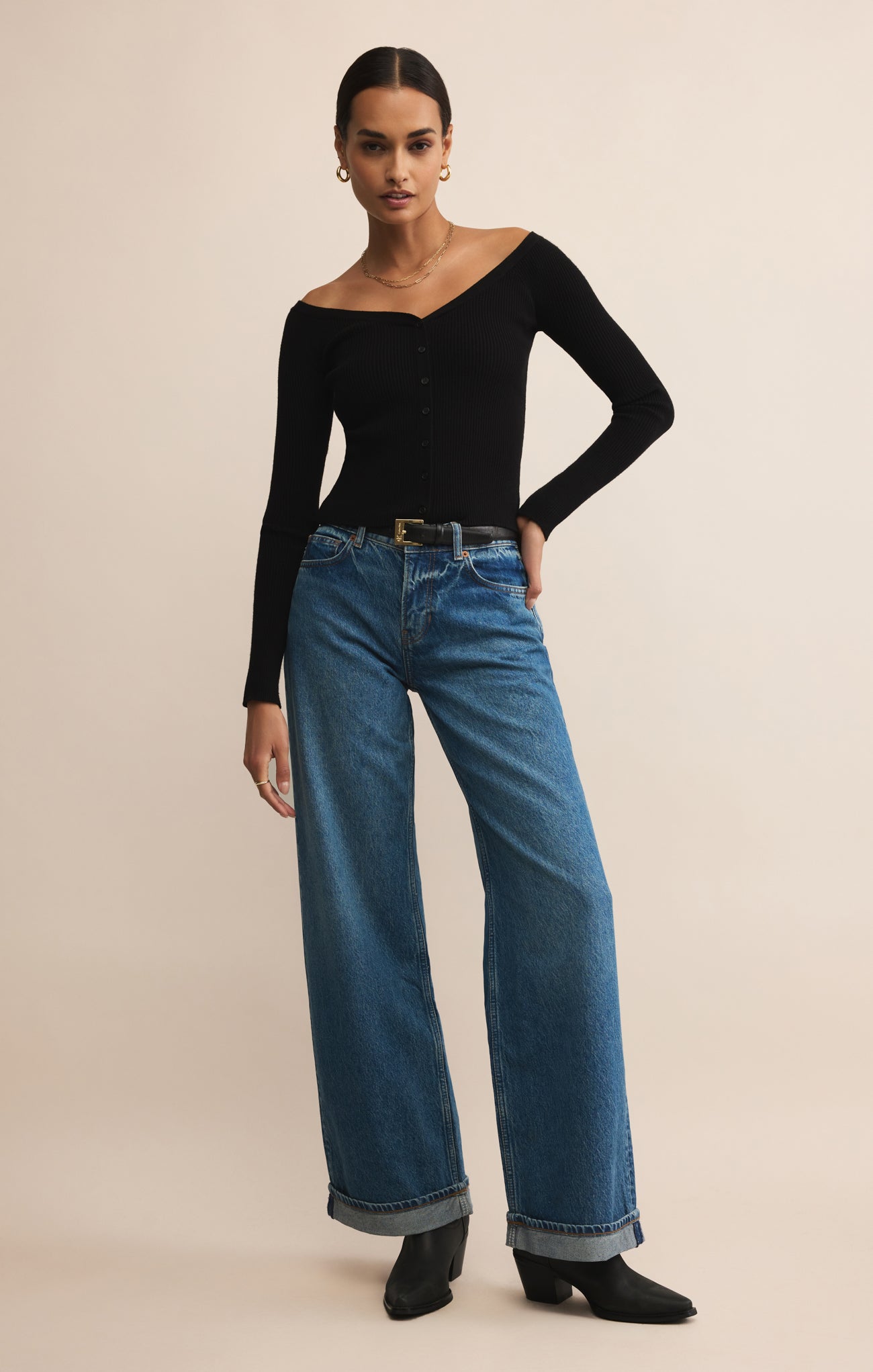 Jovy Off Shoulder Cropped Top