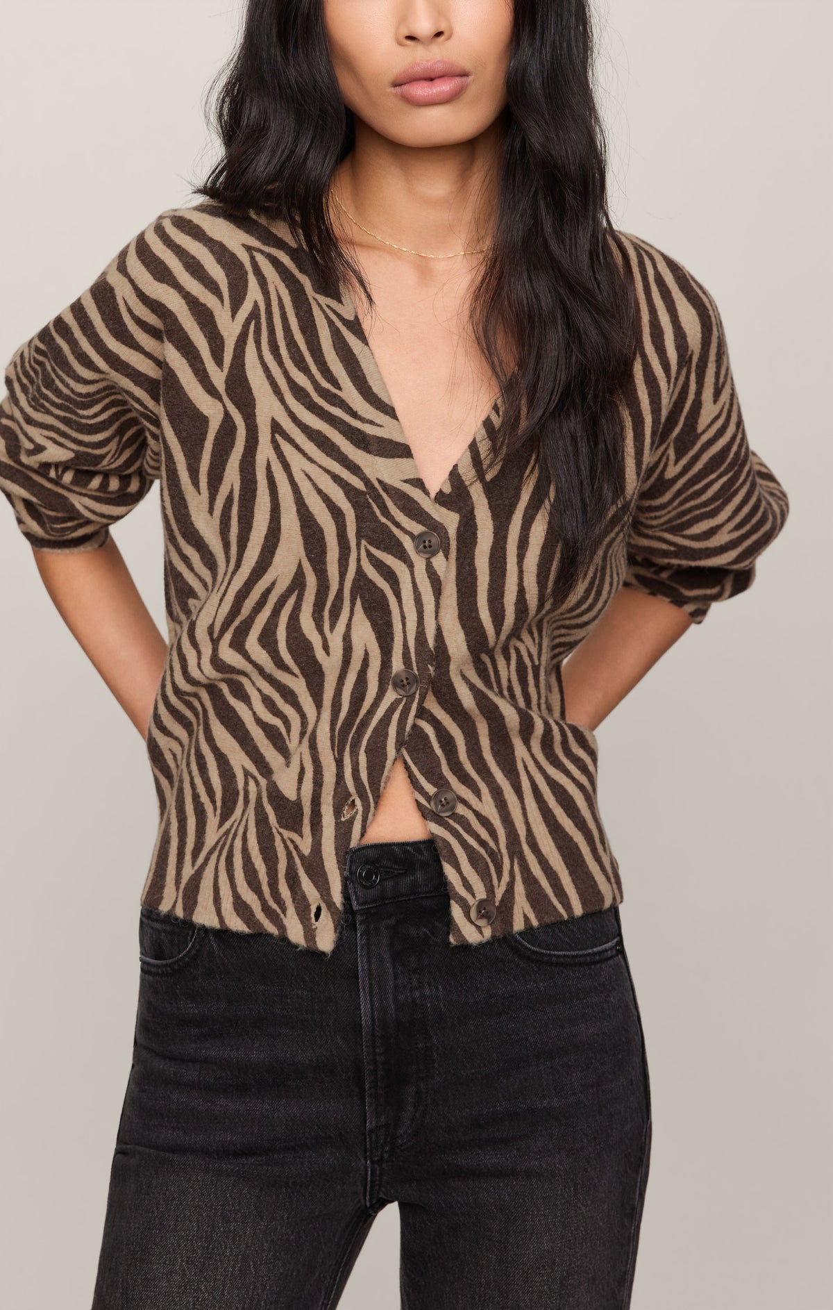All The Wild Zebra Cardigan