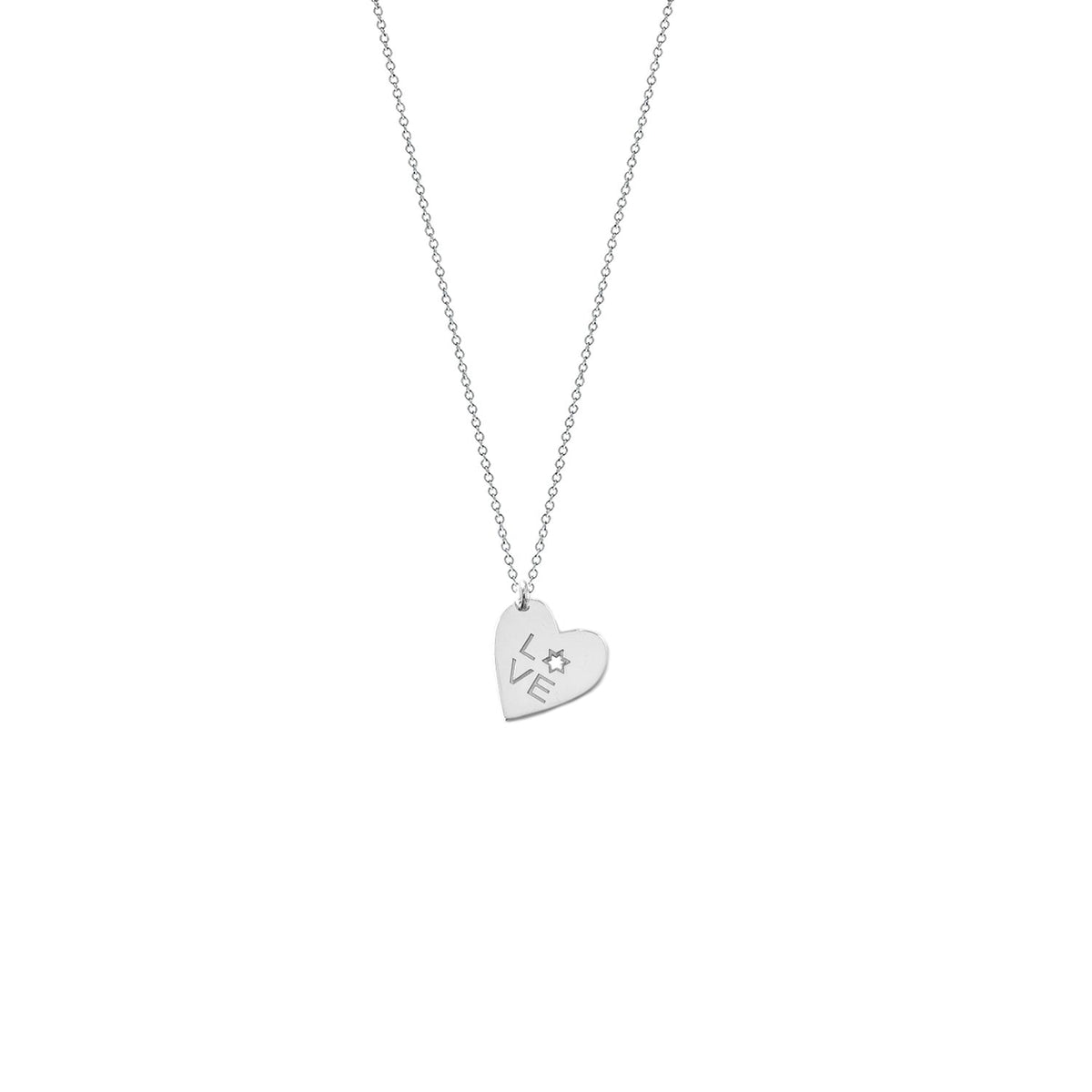 Love Heart Star Necklace