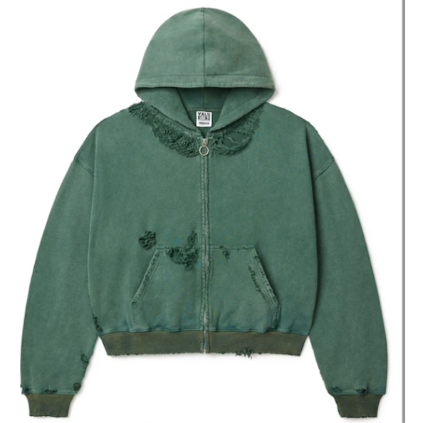 Vale Forever Pine Destroyer Zip Up Hoodie