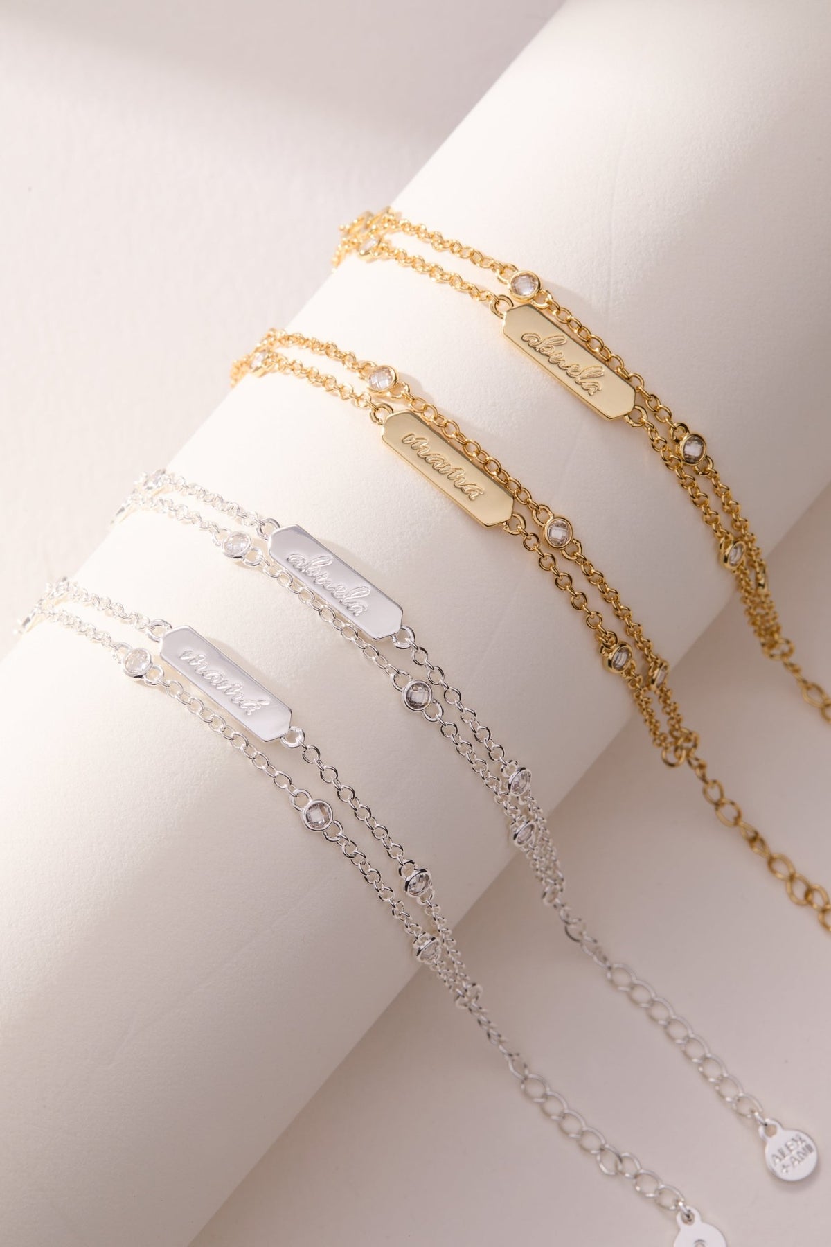 Abuela Infinity Chain Double Strand Bracelet by ALEX AND ANI at Shirley Shoppe