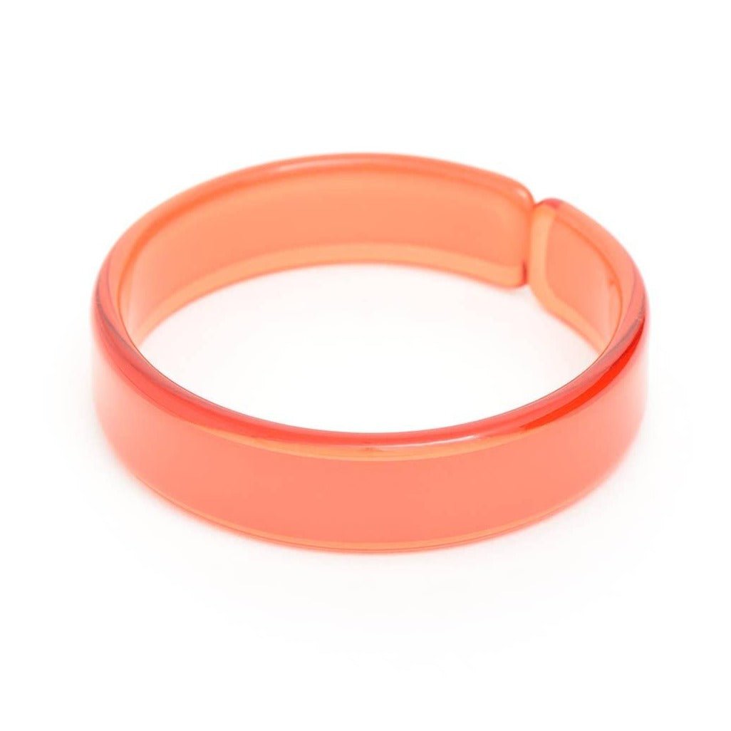 Acrylic Resin Stacking Bangle Bracelet ORANGE by Quirks! at Shirley Shoppe