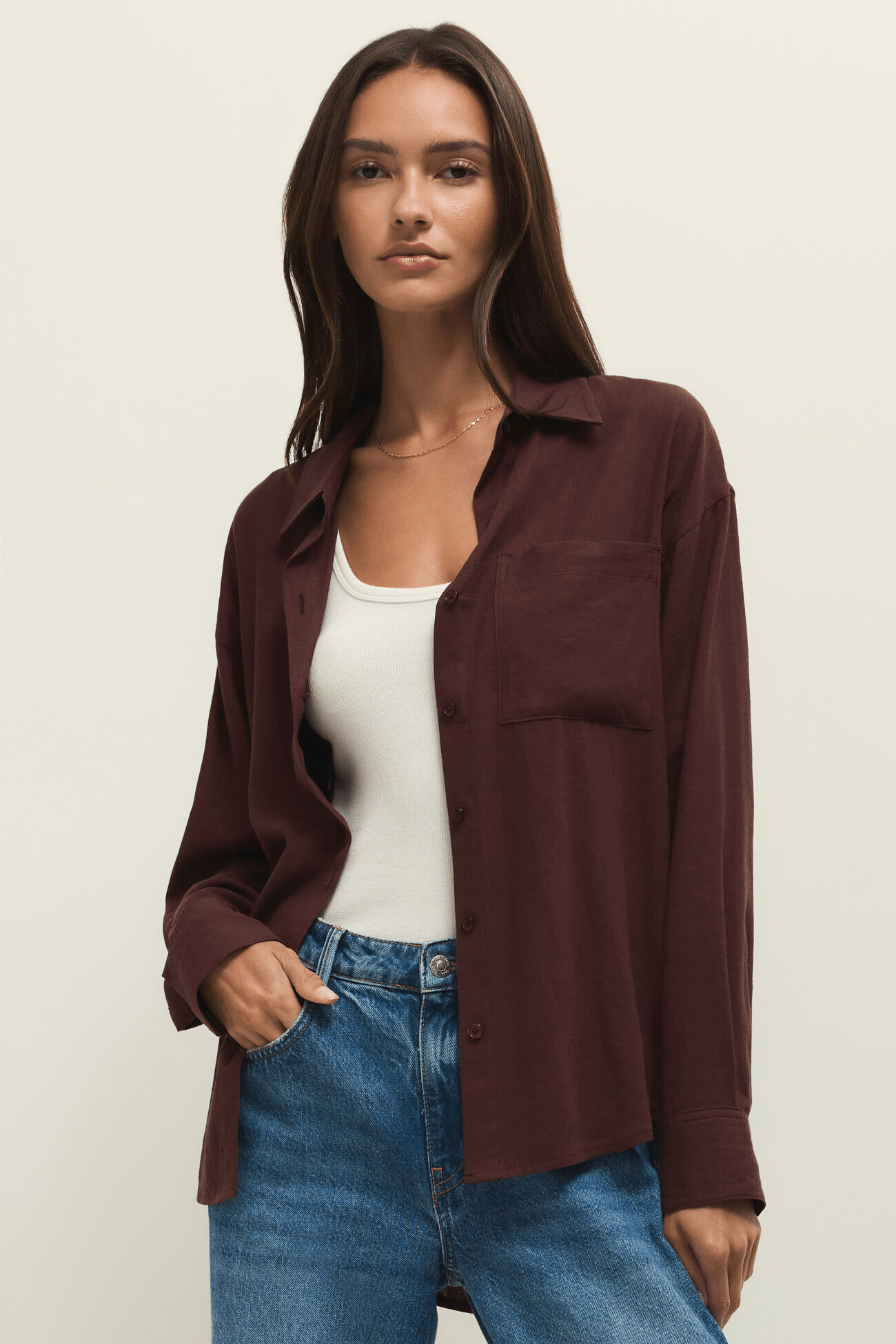 Alfie Button Up Shirt by z supply at Shirley Shoppe