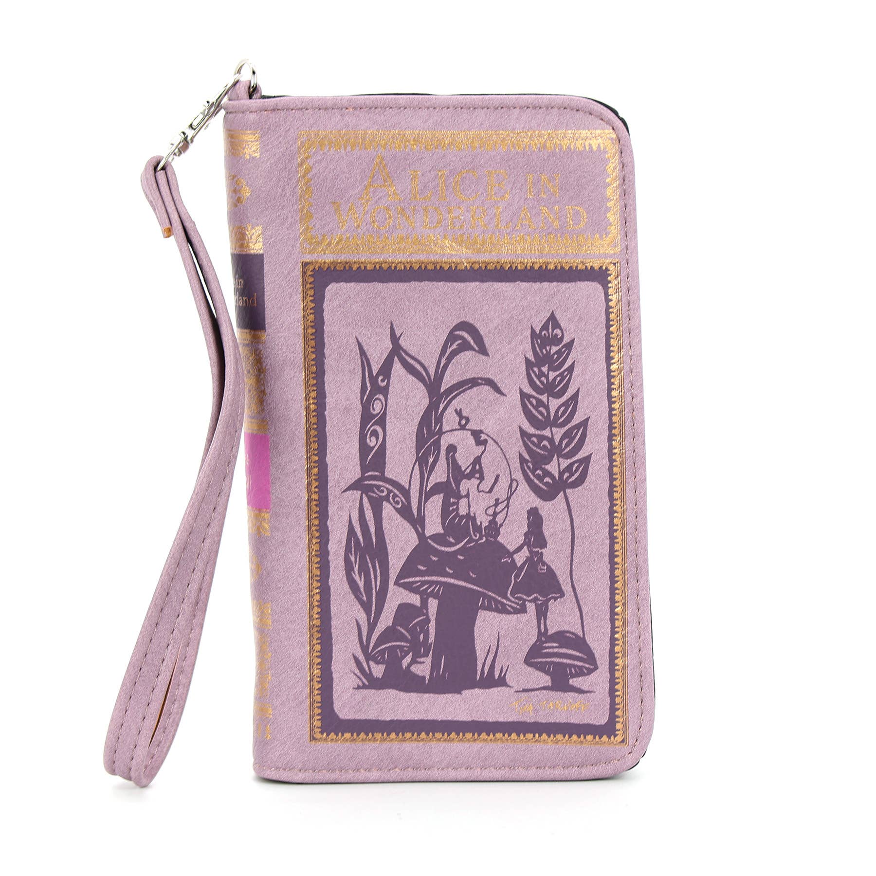 Alice in Wonderland Book Wallet Wristlet by Quirks! at Shirley Shoppe
