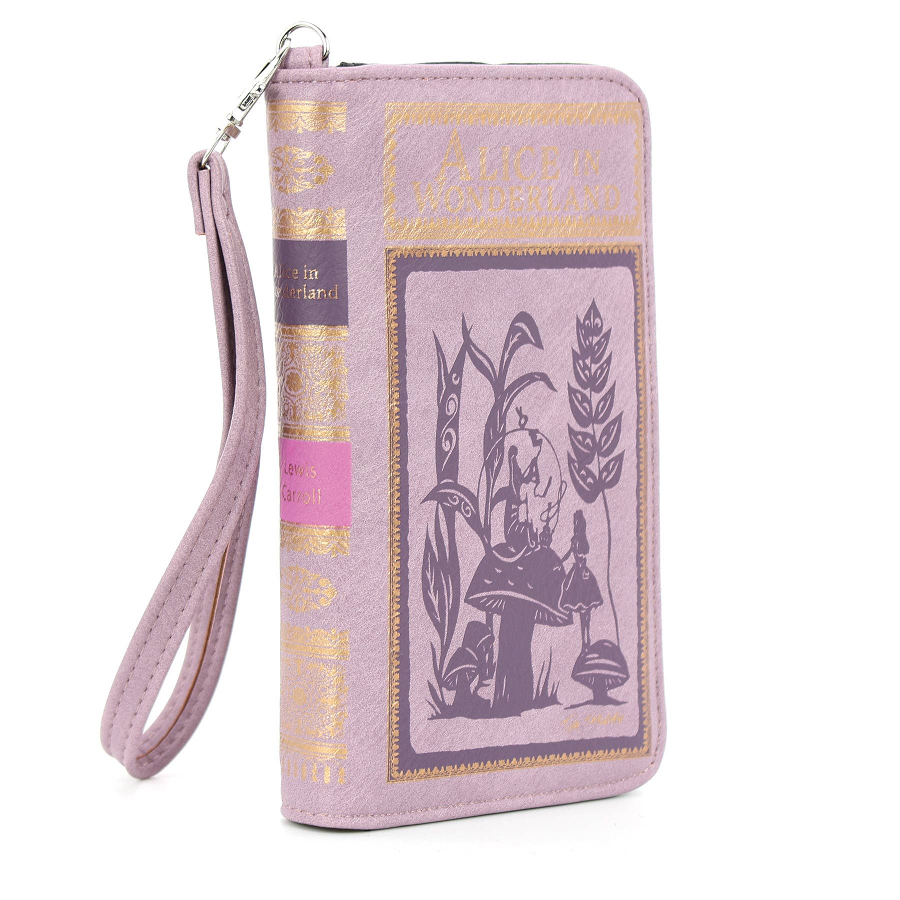 Alice in Wonderland Book Wallet Wristlet by Quirks! at Shirley Shoppe