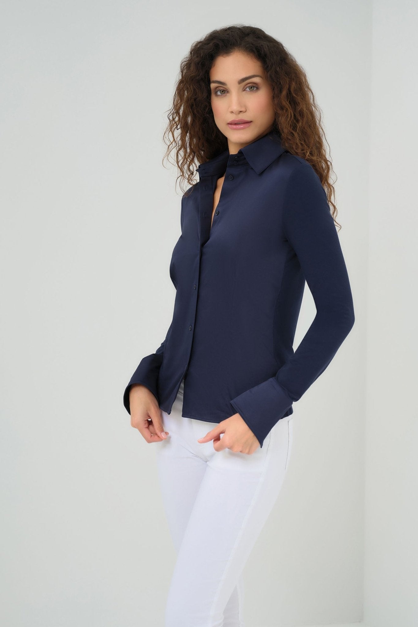 Alida Button Down Poplin Shirt by Anatomie at Shirley Shoppe
