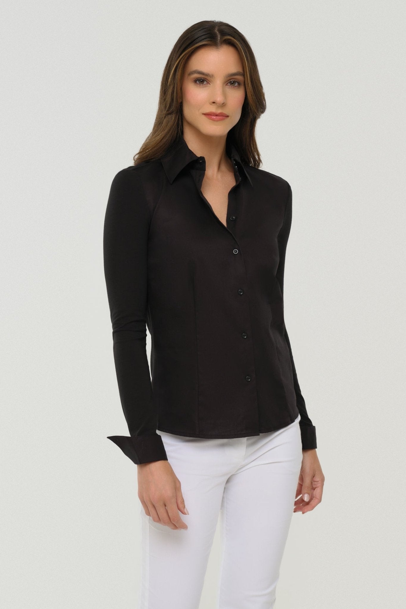 Alida Button Down Poplin Shirt by Anatomie at Shirley Shoppe