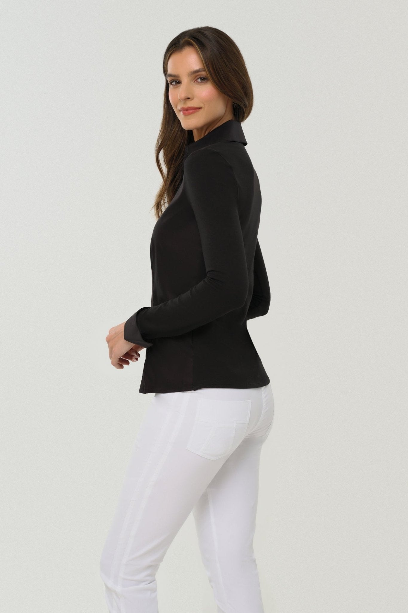 Alida Button Down Poplin Shirt by Anatomie at Shirley Shoppe